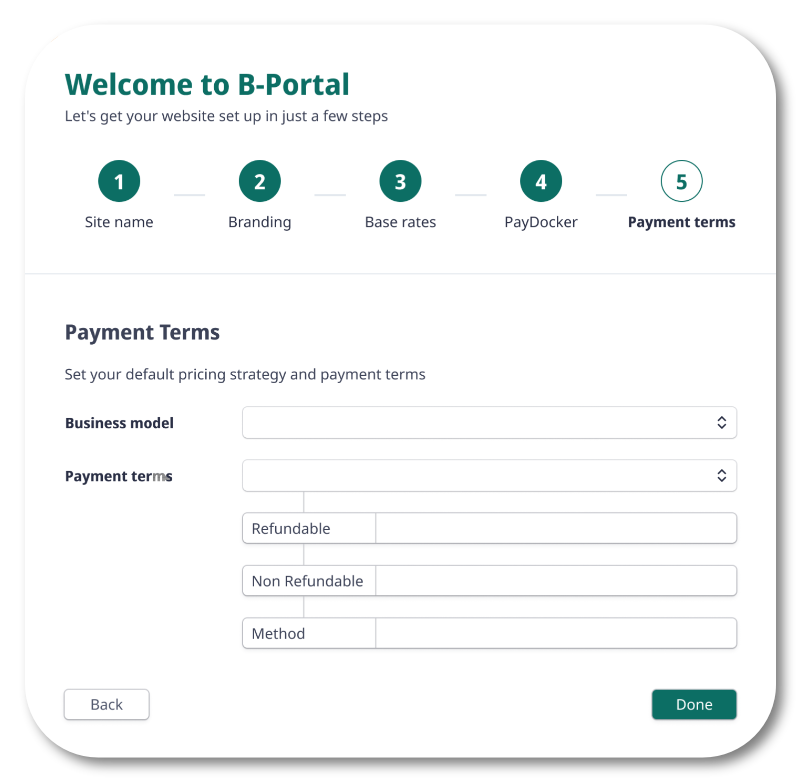 B-portal setup - Payment terms-1 B-portal setup - Payment terms-1